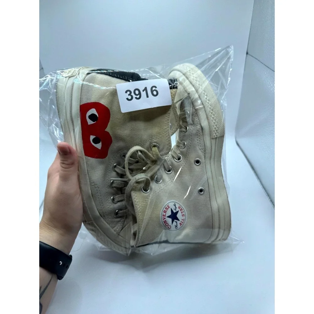 Converse Comme des Garcons Play Chuck 70 High Milk 150205C Women 6 Sneaker White
